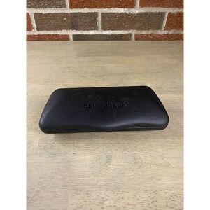 Balenciaga Eyeglasses Case Black Hard Clamshell Authentic Designer